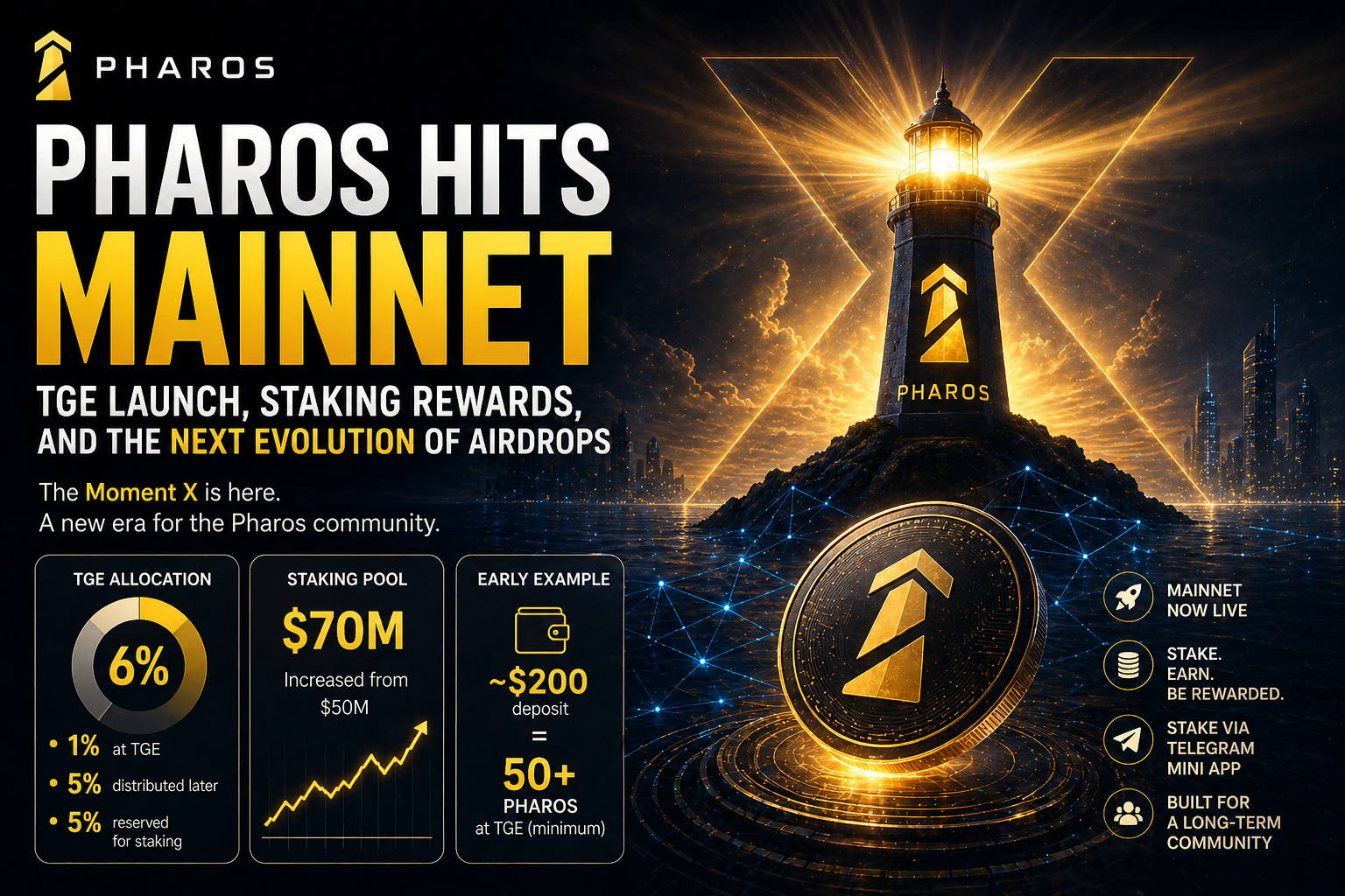 Image: Pharos Hits Mainnet: TGE Launch, Staking Rewards, and the Next Evolution of Airdrops